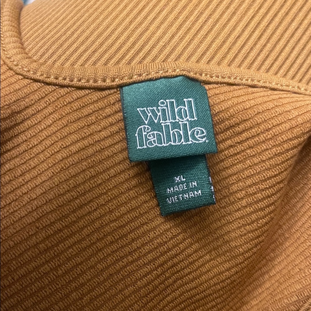 Wild Fable Mustard V-Neck Mini Dress - Picture 4 of 4